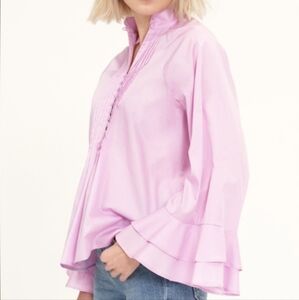 NWT Harshman Nagisa Popover Blouse in Orchid